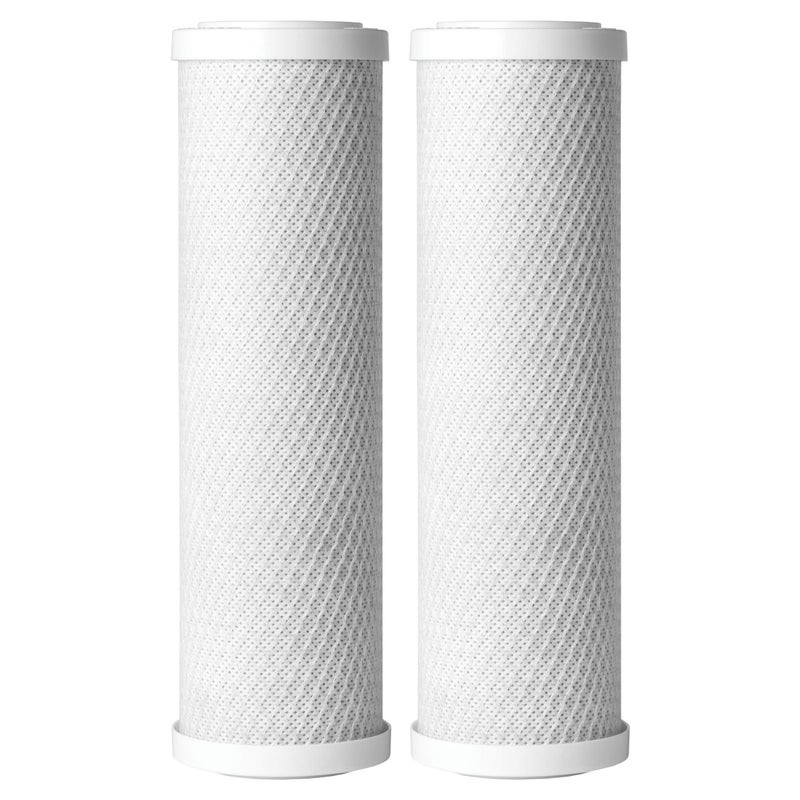 AO Smith 2.5"x10" 5 Micron Carbon Block Sediment Water Filter Replacement Cartridge - 2 Pack - For Whole House Filtration Systems - AO-WH-PRE-RC2 - Image 1